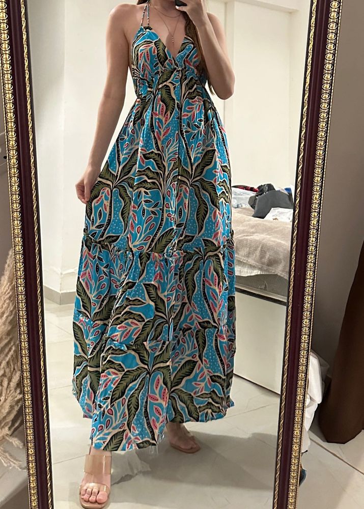 Maxi Blue Beach Dress