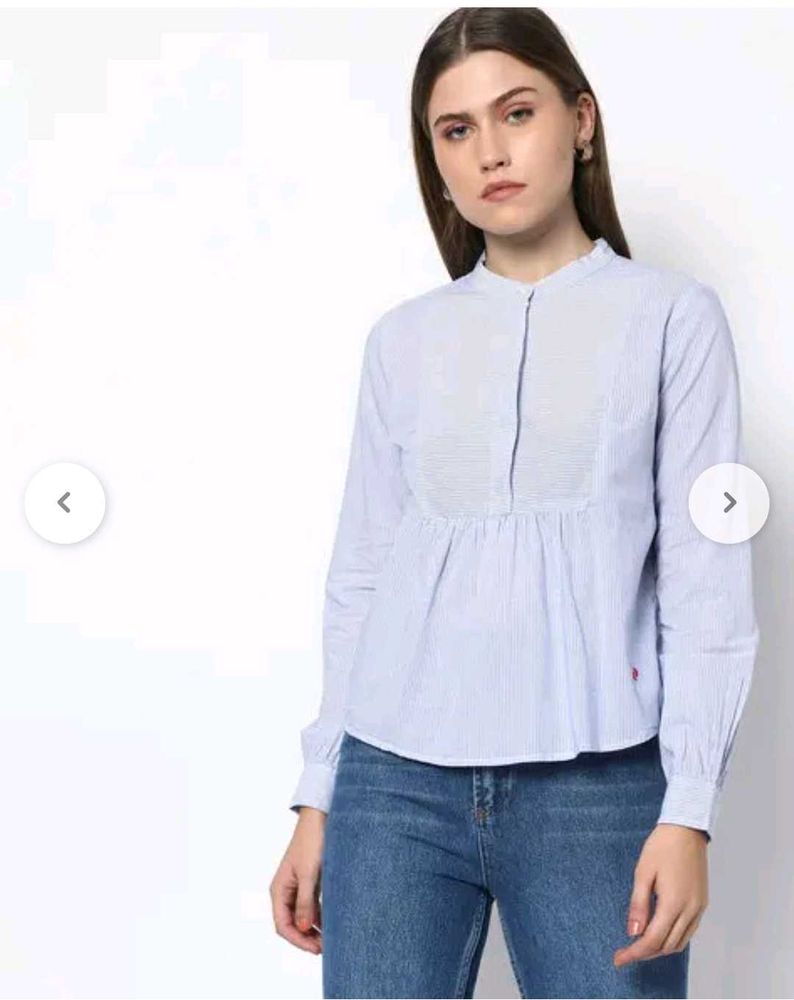 Levis Striped Blue Top