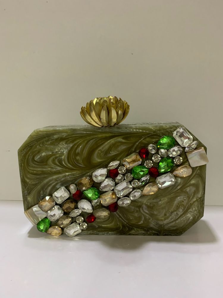 Stone Clutch With Sling