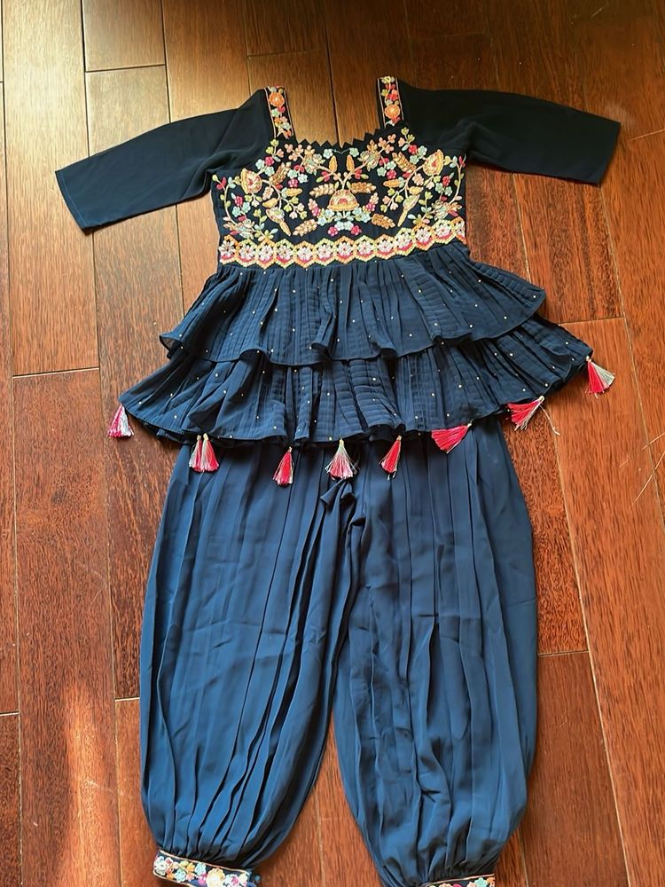 Blue Salwar Set For Girls