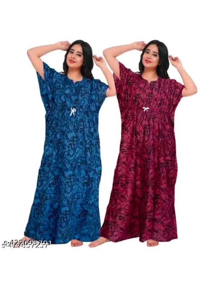 Stylish Printed Nighty - Relax in Comfort