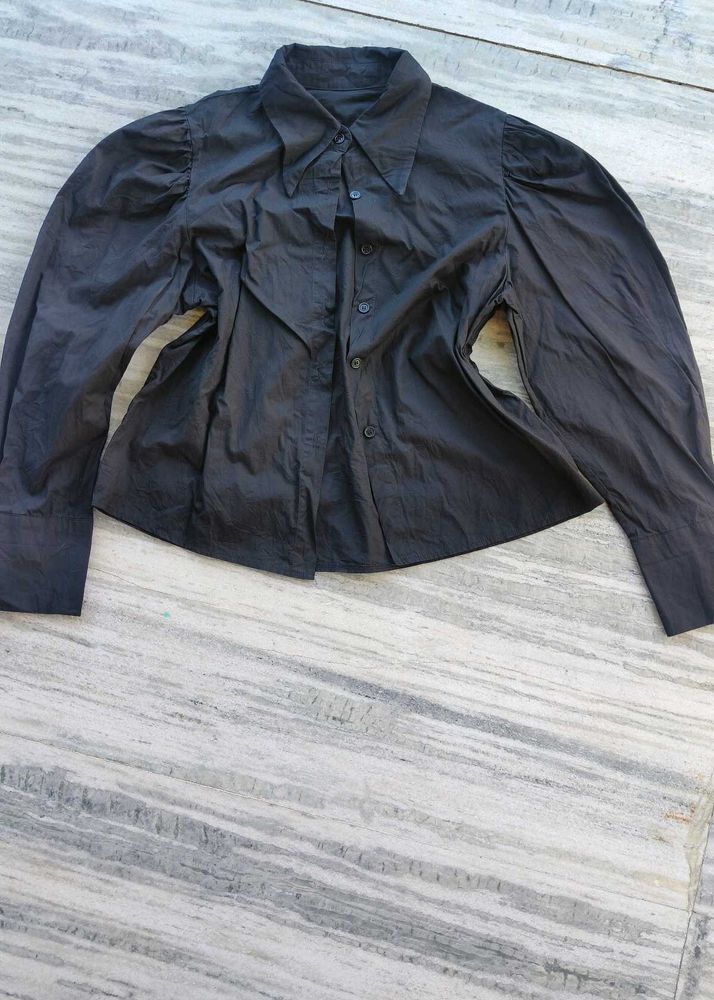 Chic Black Long Sleeve Shirt