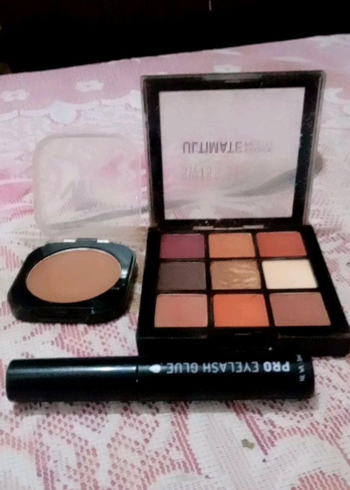 Swiss Beauty Eyeshadow,lesh glue,  NY Bae Bronzer