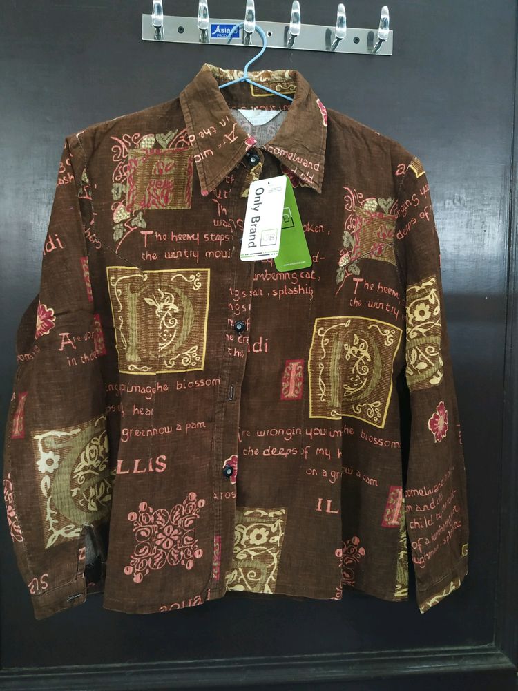 A Export Branded Printed Girl Winter Shirt