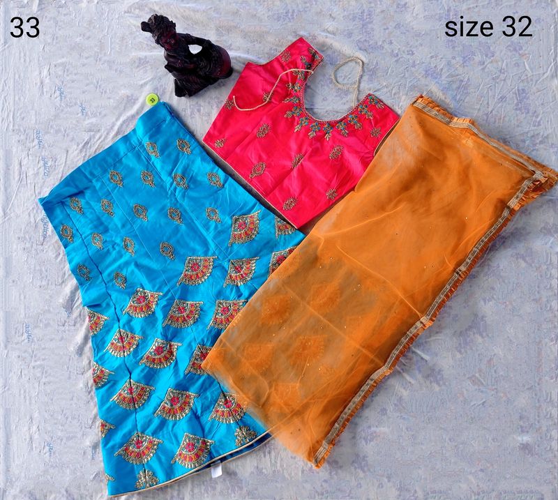 No.32 Blue Lehanga Choli