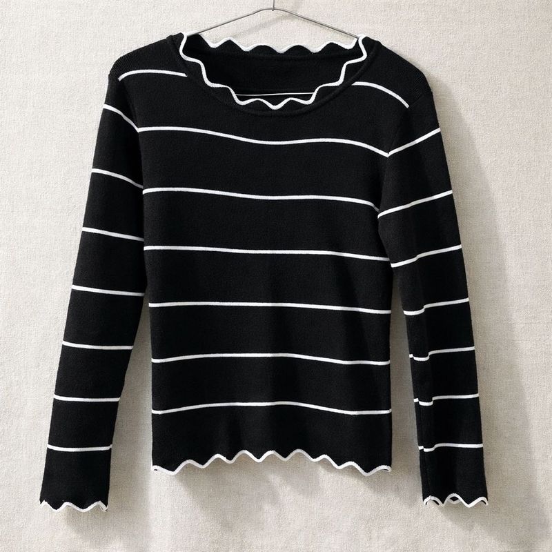 Striped Knit Sweater