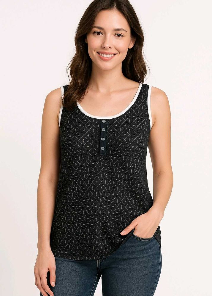 Diamond Print Tank Top