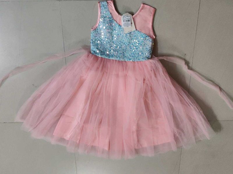 sequin birthday frock 2-3 years
