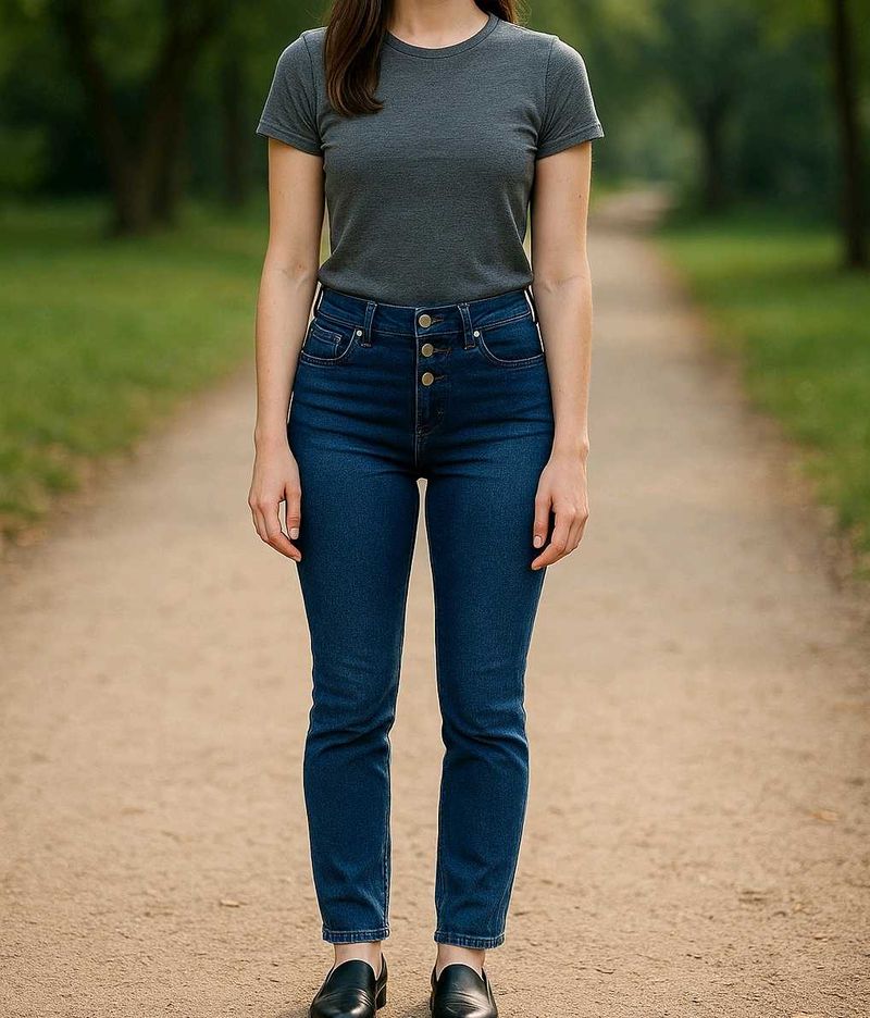 Dark Wash High-Waisted Jeans