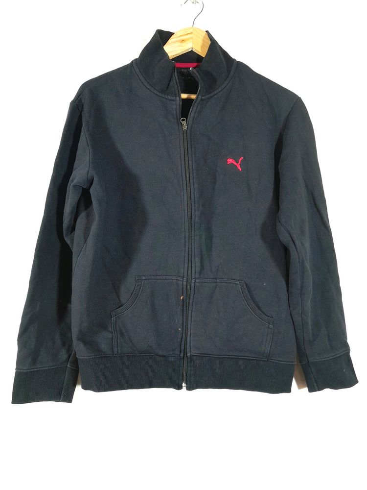 Black Casual  Jacket With Flaws