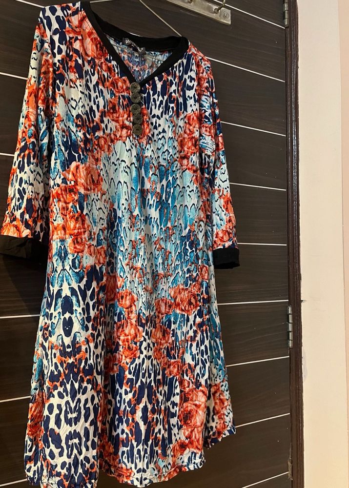Floral Print Tunic Top