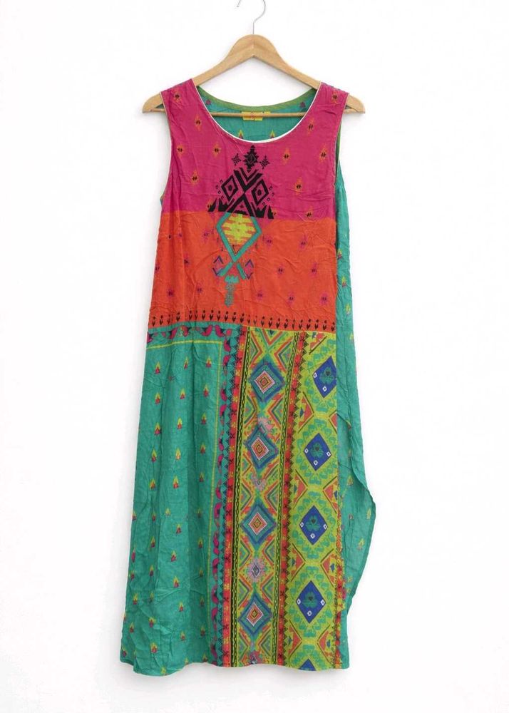 Ateesa Abstract Kurti Sleeves Attached Inside