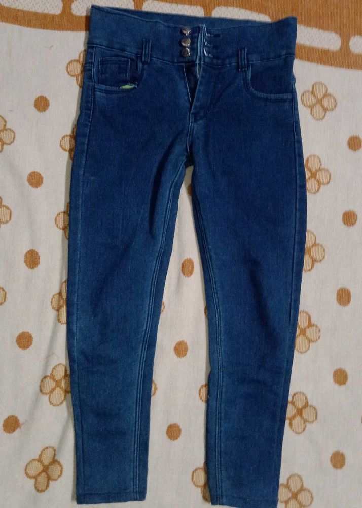 High Waisted Denim Jeans