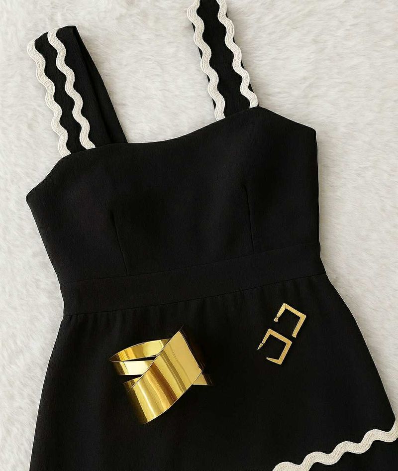 🌟BLACK MIDI DRESS &amp; ACCESSORIES🌟