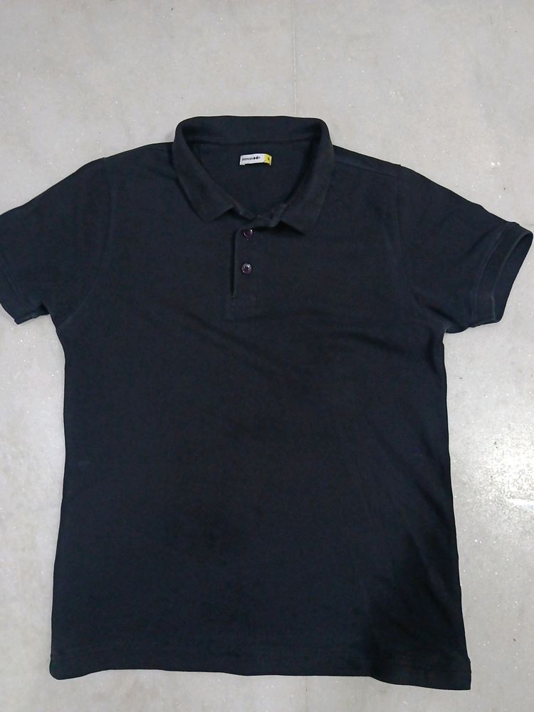 Black Plain T Shirt