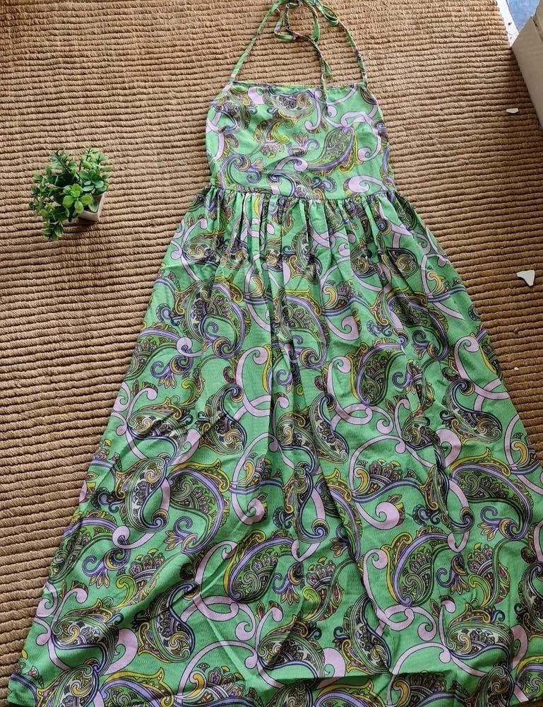Paisley Halter Maxi Dress