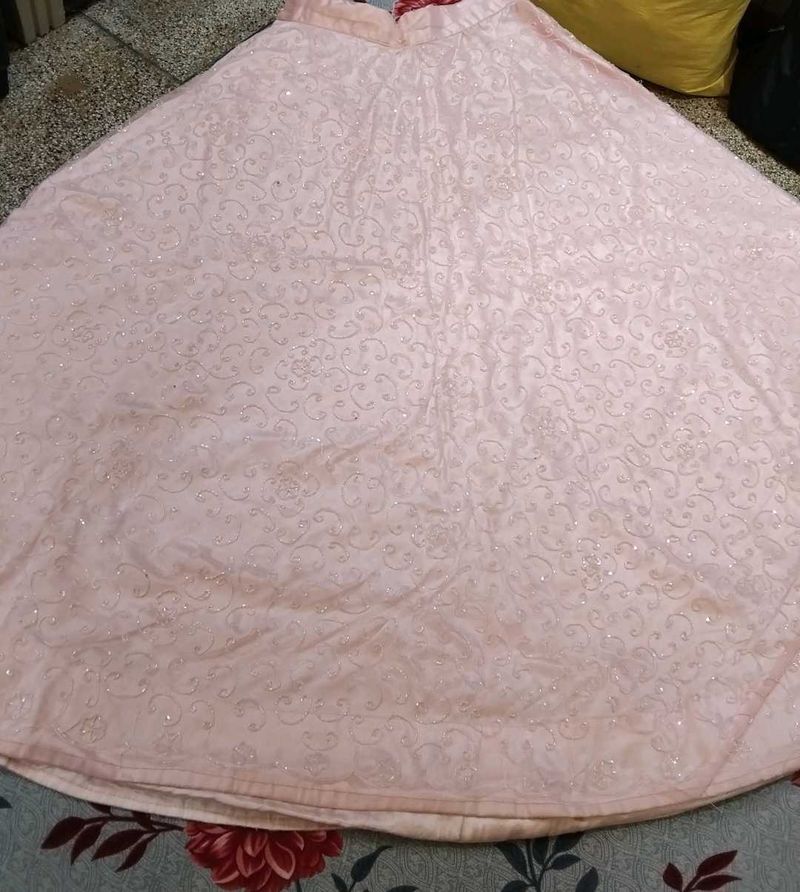 Light Pink Lehenga Skirt