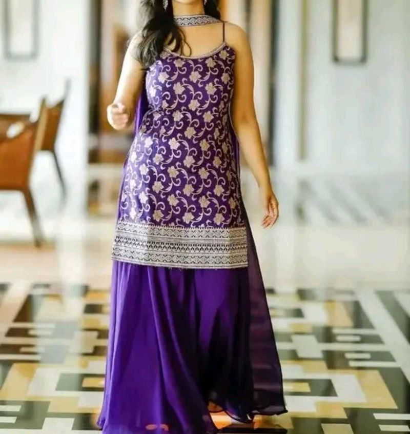 Elegant Purple Kurta Set