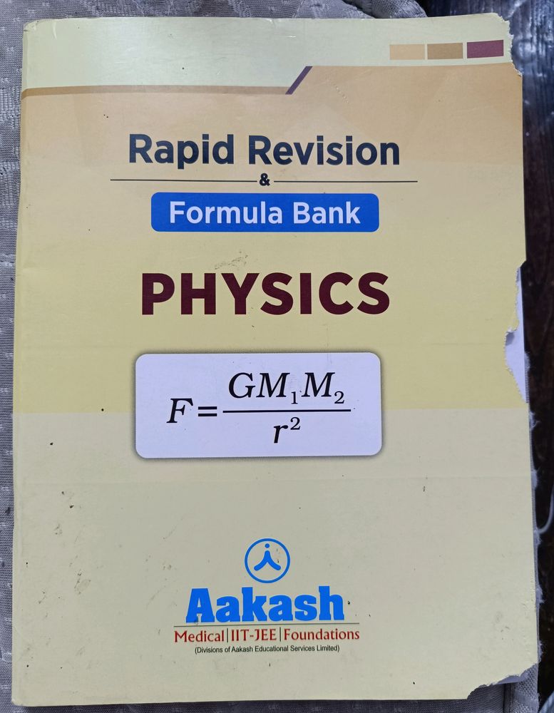 Aakash Rapid Revision&amp; Formula Bank Physics For Neet/ Jee Edition 20-21