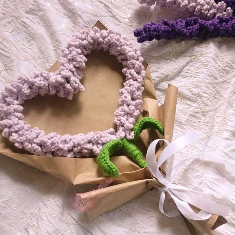 Crochet Heart Bouquet