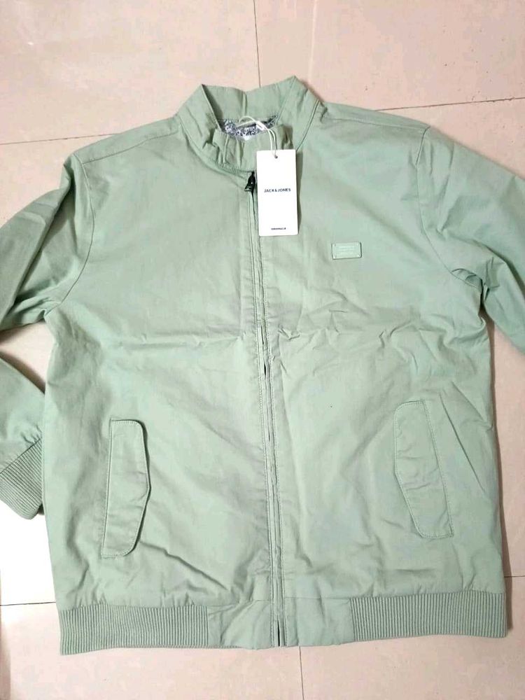 Stylish Light Green Jacket, Size Available M,L