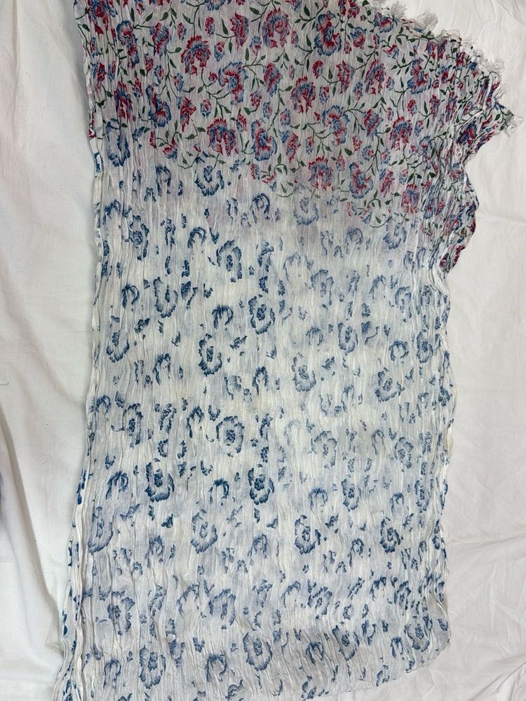 Elegant floral dupatta