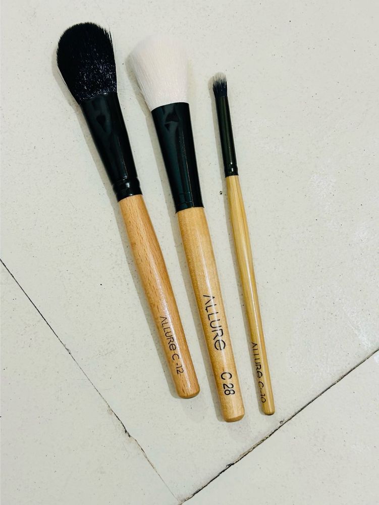 Allure Makeup Brush Set 3pcs