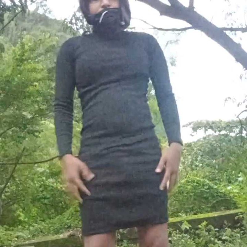 Black Turtleneck Mini Dress