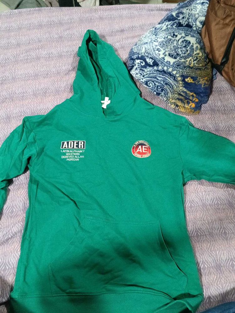 Green Graphic Hoodie