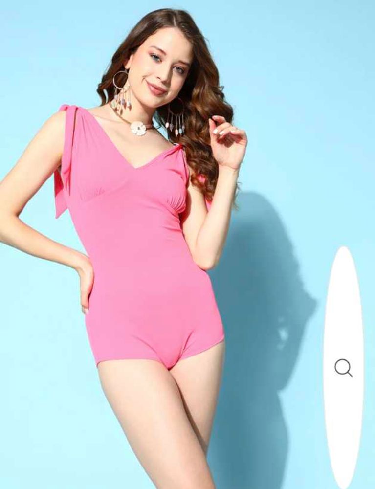 Pink Swimwear Bodysuit