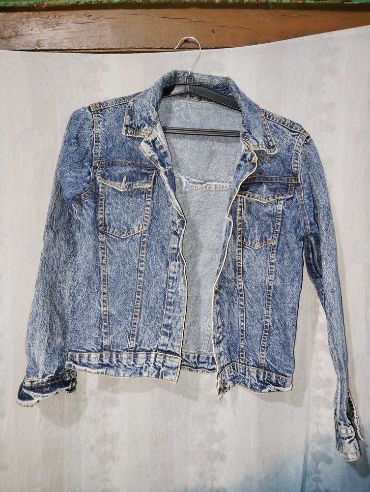 Acid Wash Denim Jacket