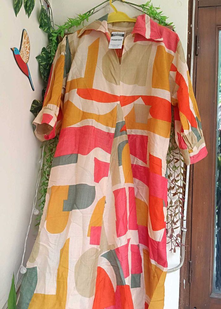 Abstract Print Dress