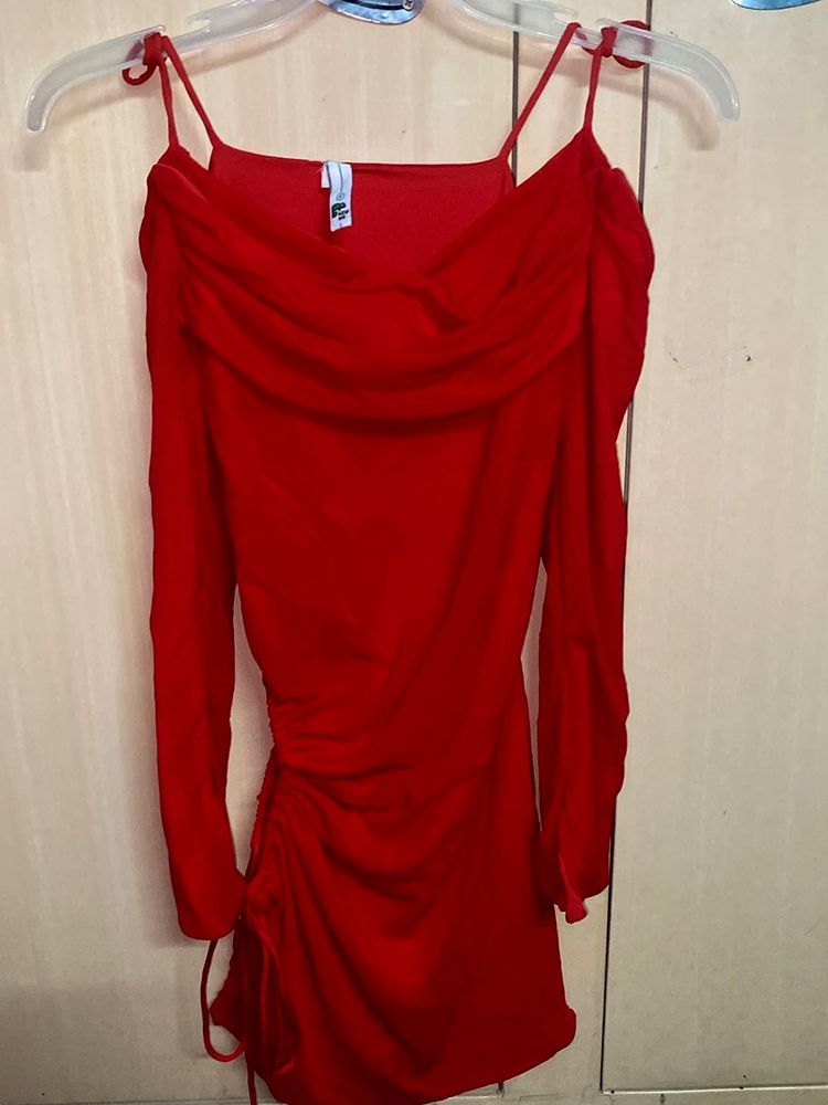 Red Long Sleeve Dress