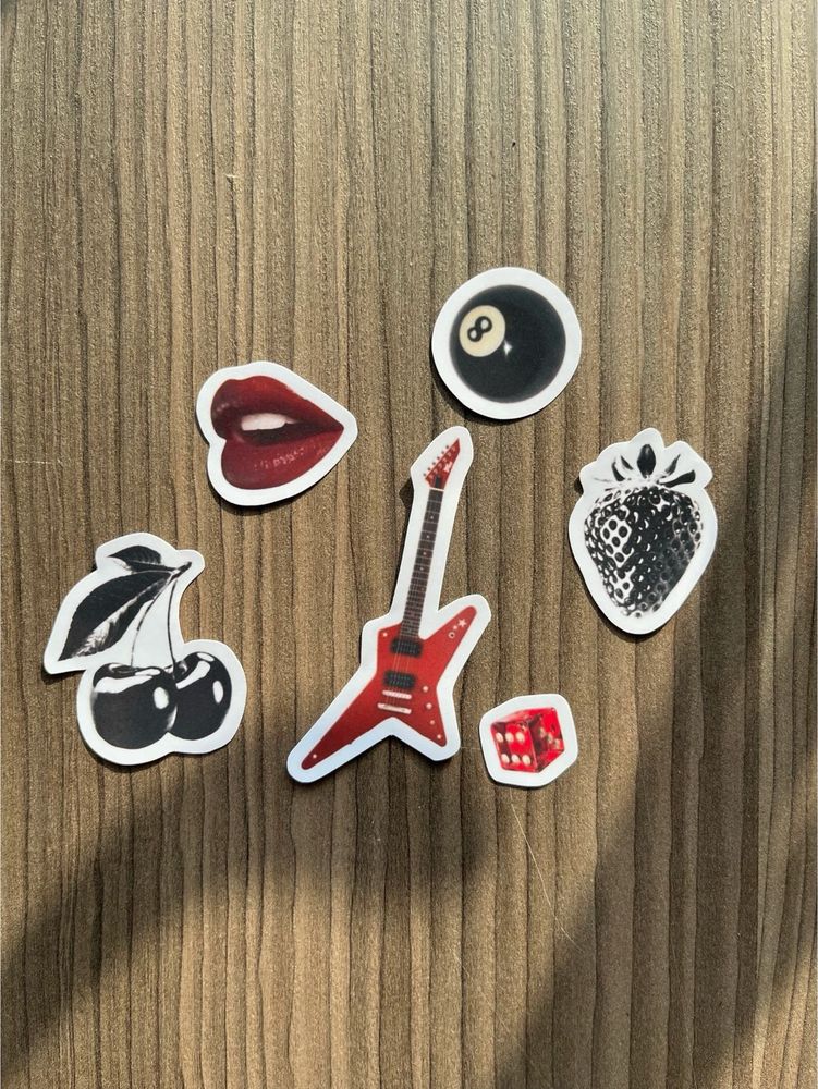 Red Phone Case Stickers