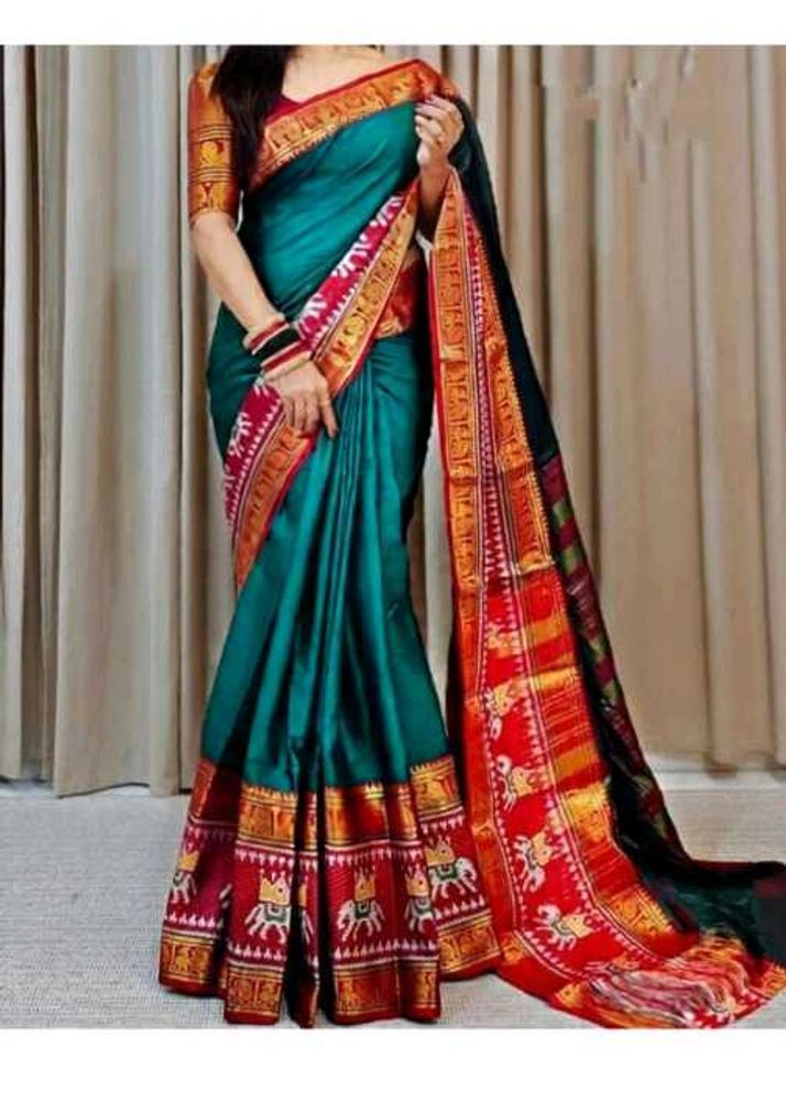 Elegant Green Saree