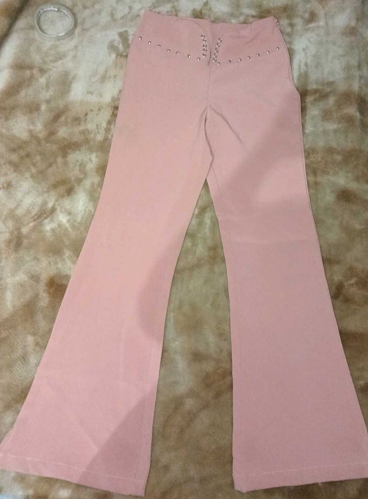 Peach Colour Trouser For Women