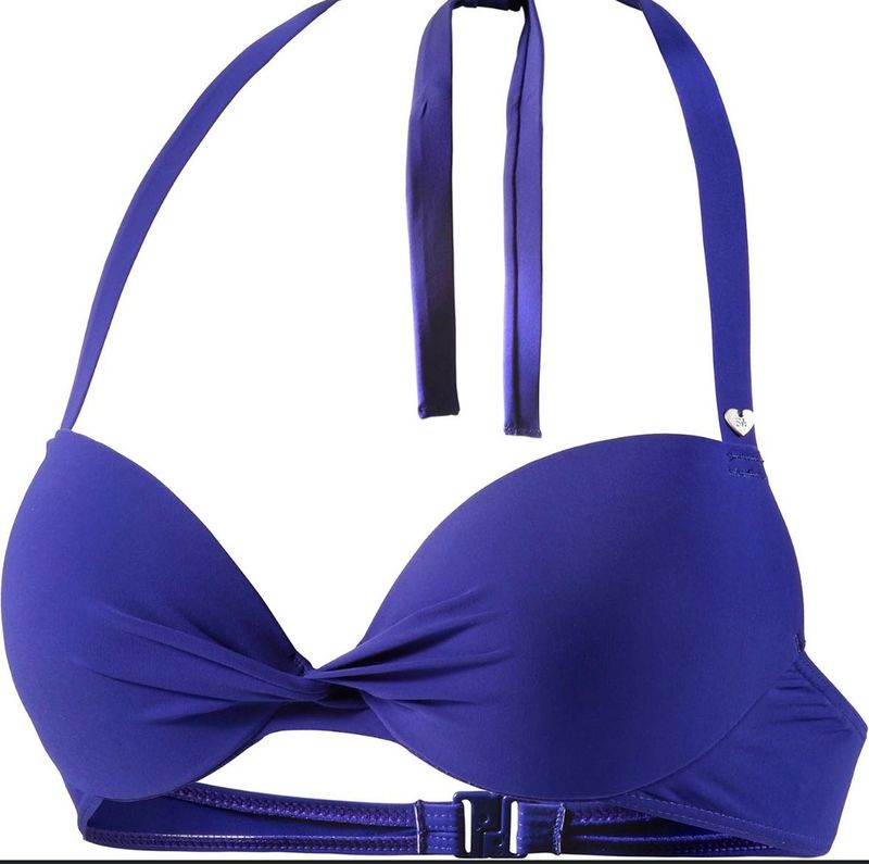 Purple California Top Neck Push Up Bra