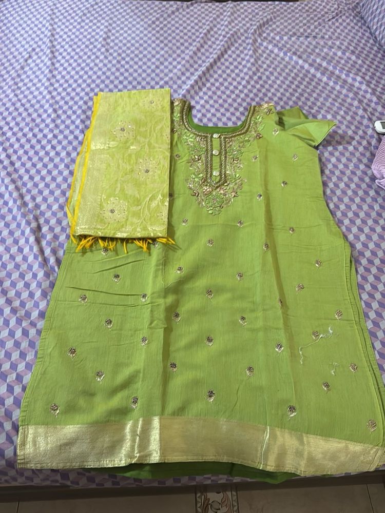 Mehendi Green Kurta