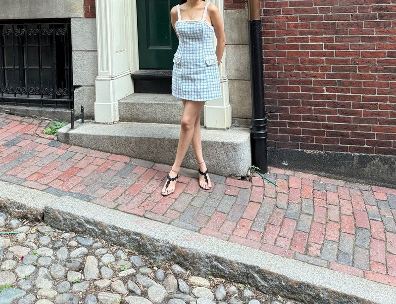 Cute Plaid Mini Dress