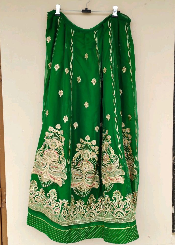 Green Rajputi Poshak