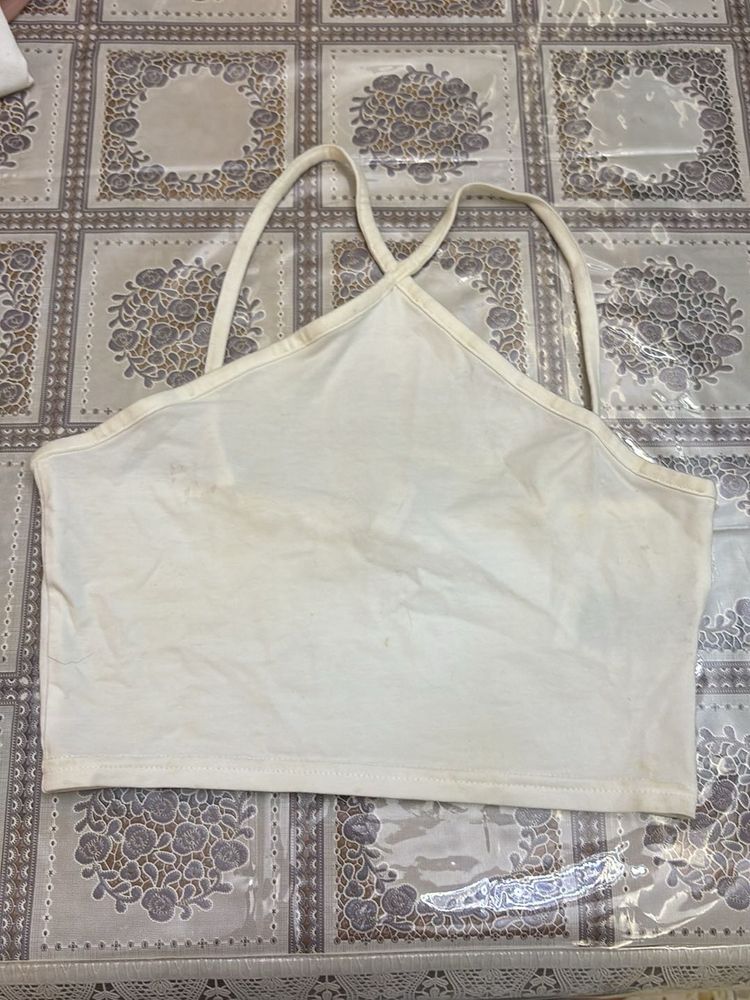White Crop Top