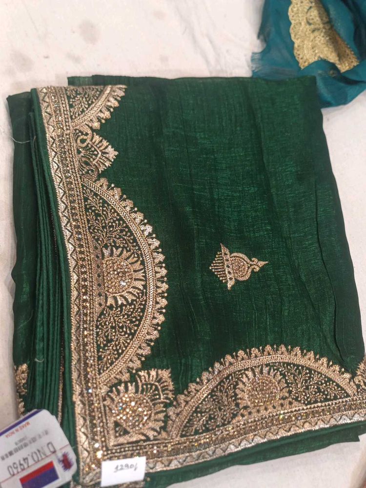 Elegant Green Saree