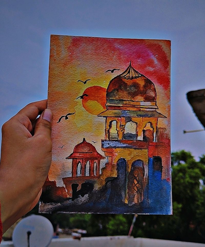 Old Monument Painting