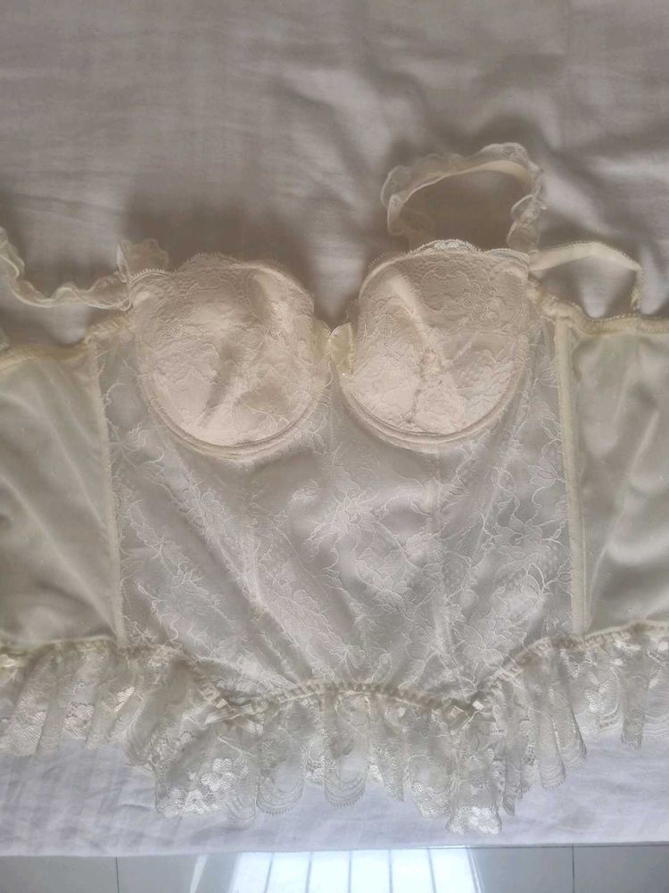 Lace Off White Corset