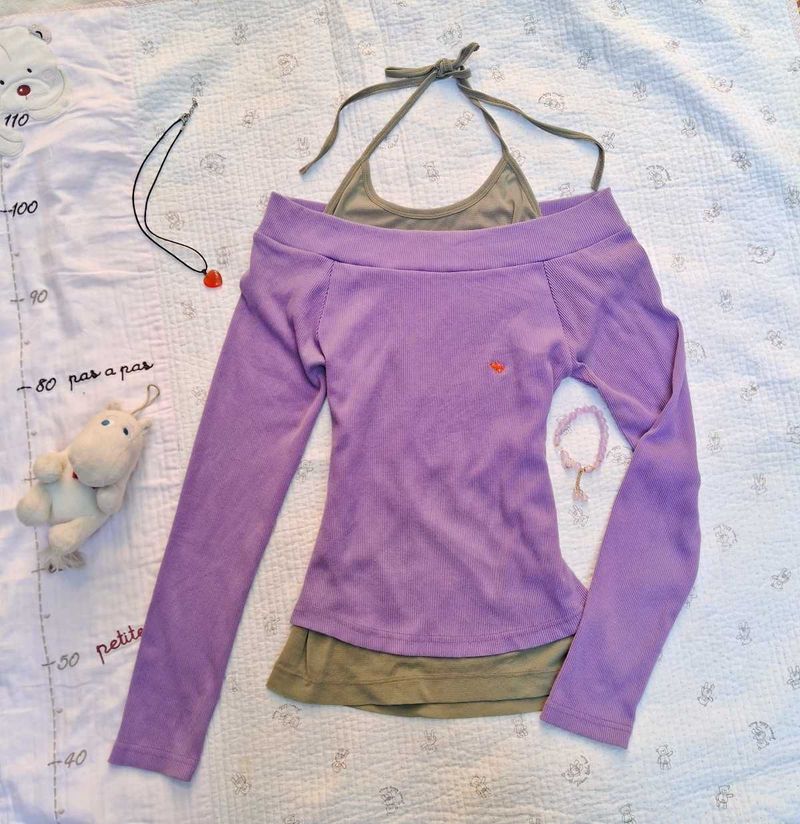 Lilac Long Sleeve Top