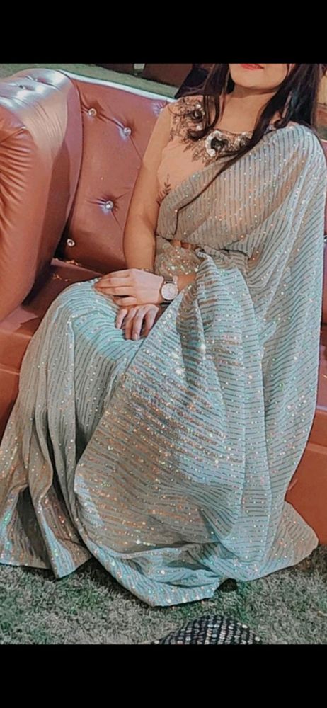 Saree Sequence Work