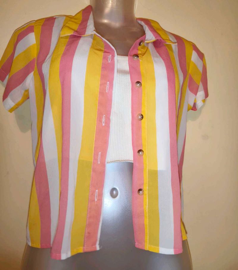 🎁Buy 2 Get 1 Free🎁Striped Top &amp; Camisole