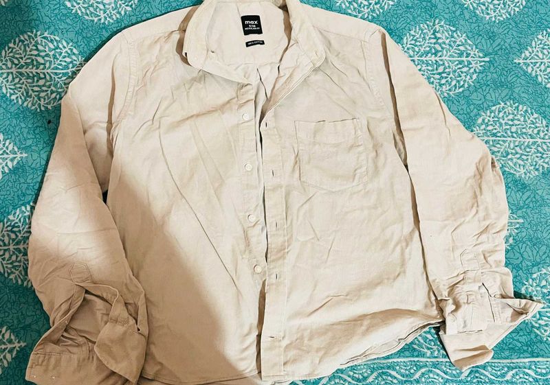 Max Casual Beige Shirt