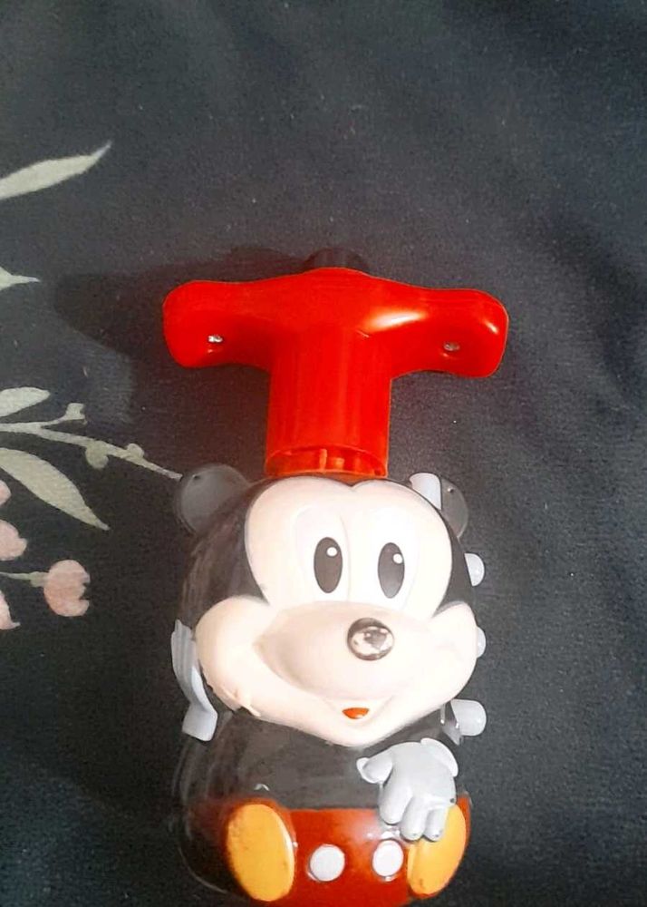 Vintage Mickey Mouse Spinning Top Toy