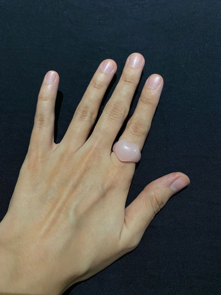 Pastel Pink Heart-shaped Ring